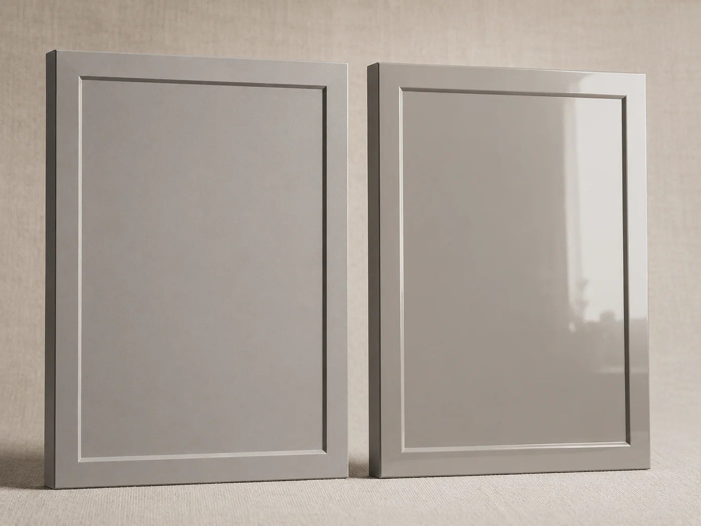 PET vs lacquer cabinet finish comparison
