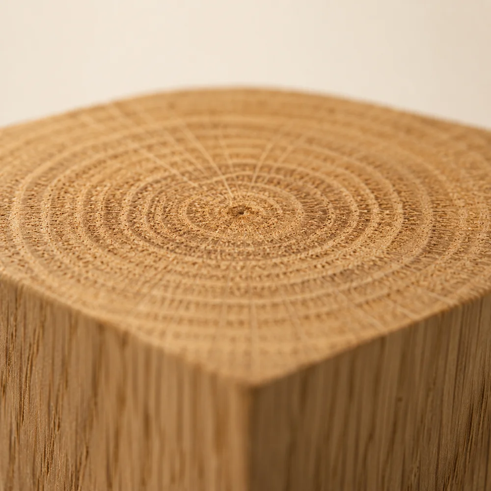 FSC-certified solid oak end-grain macro