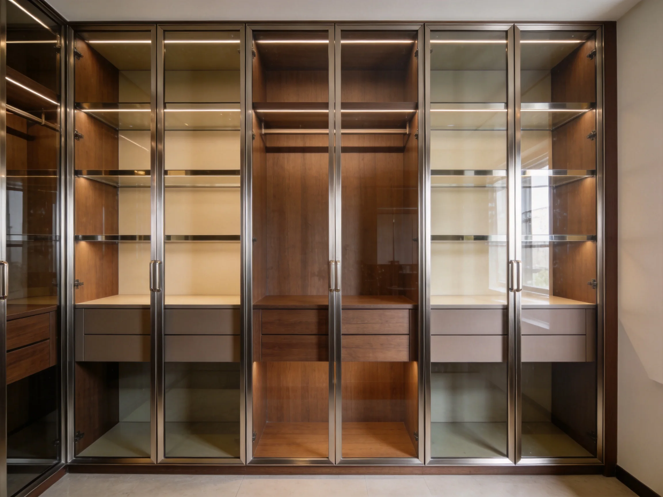 Glass Walk-in Closets
