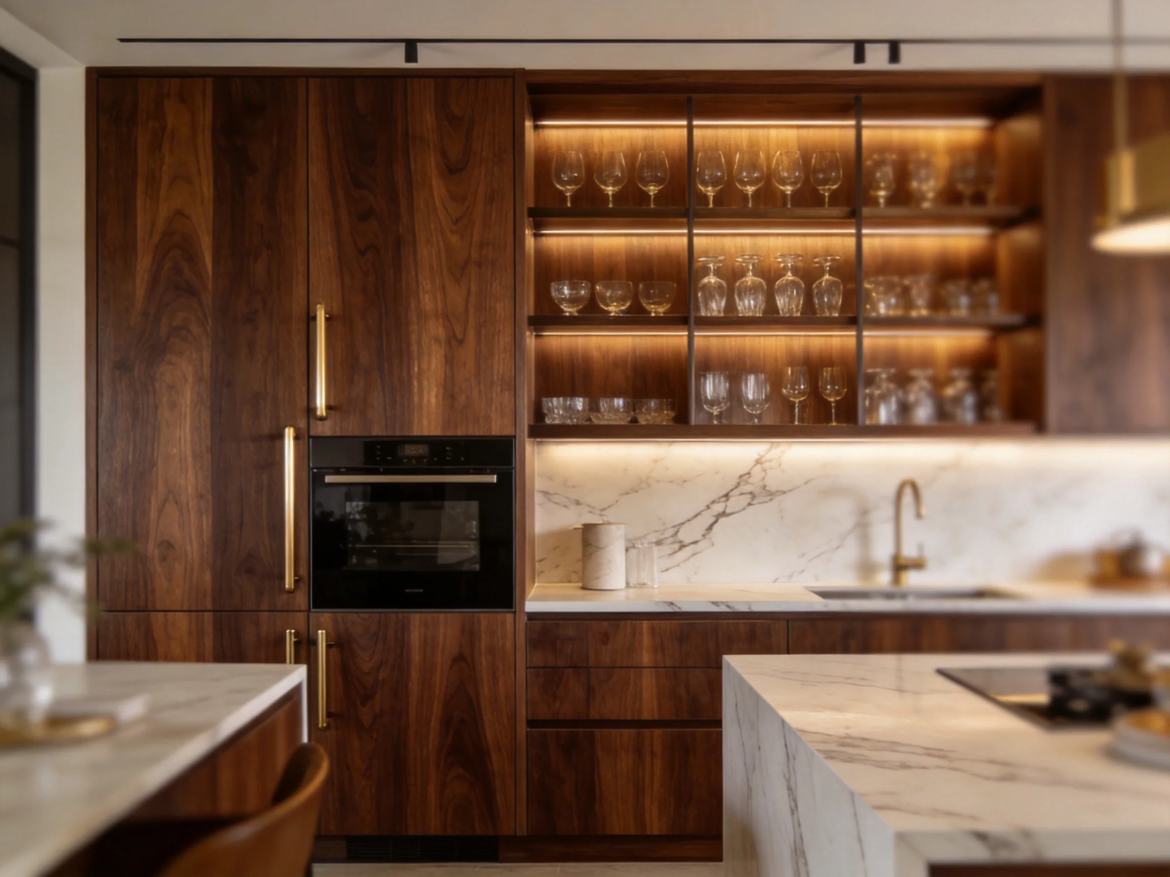 Walnut Kitchen Cabinets