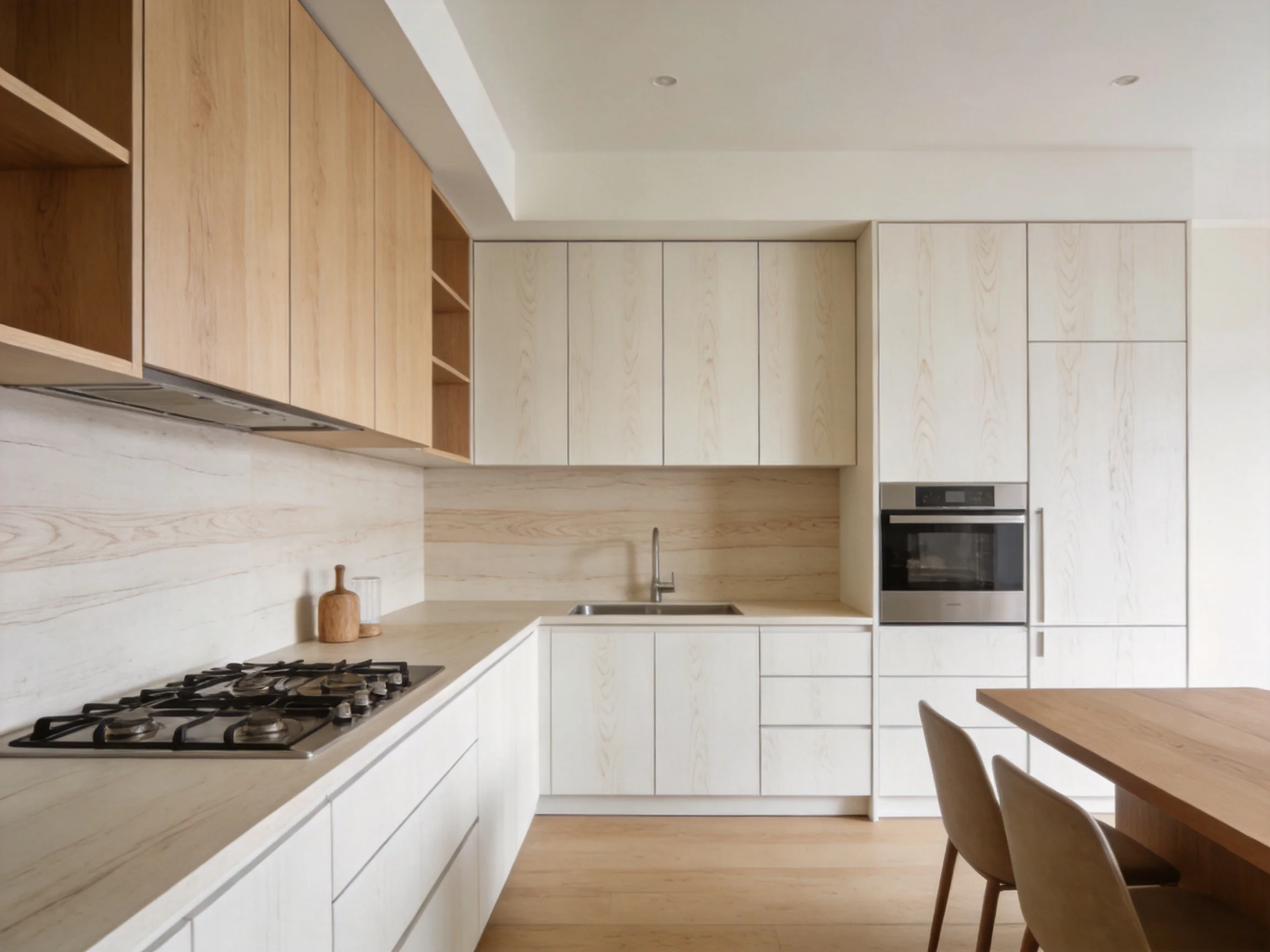 White Oak Kitchen Cabinets