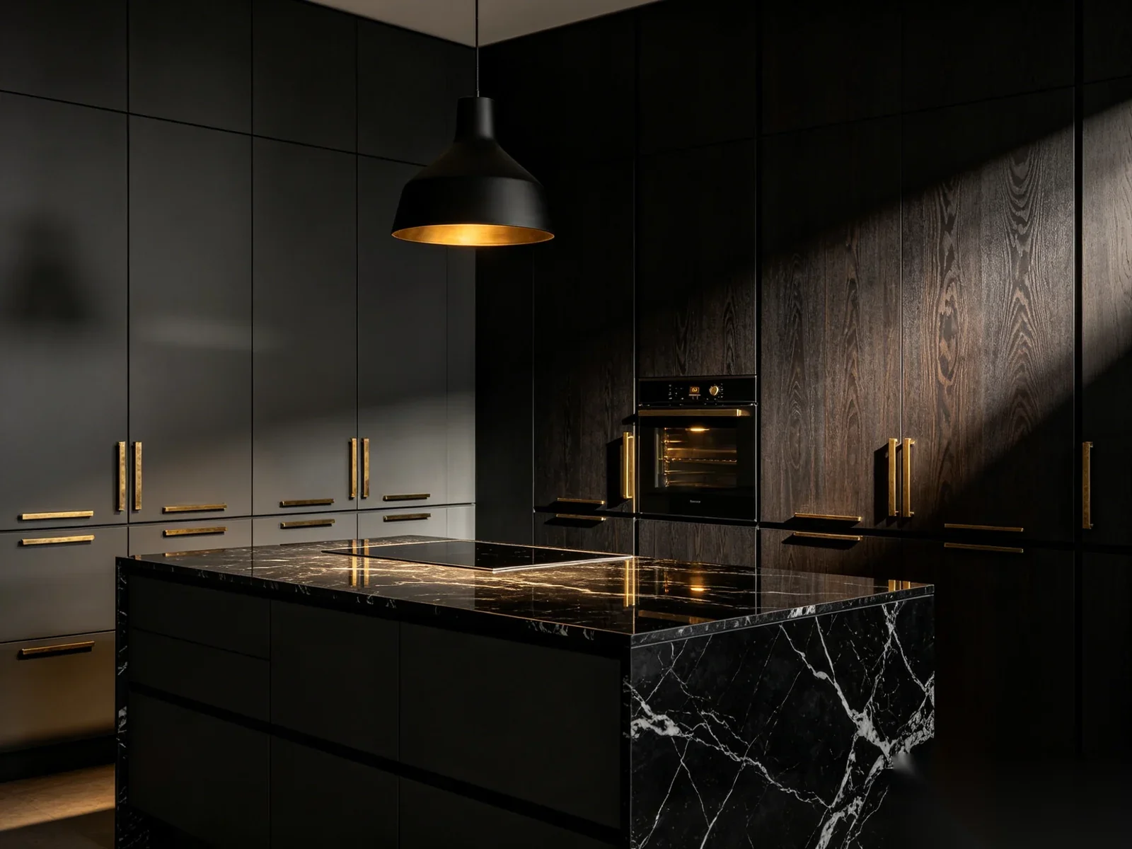 Scandinavian kitchen cabinet collection with natural textures and warm woods