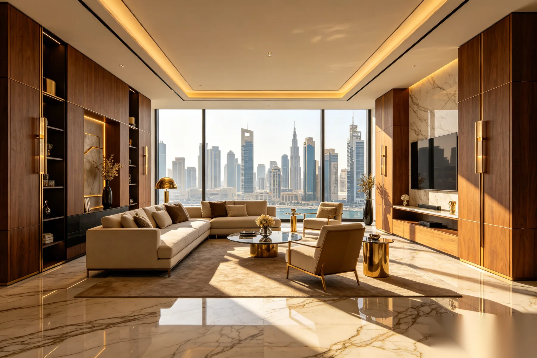 Dubai luxury villa custom cabinetry project