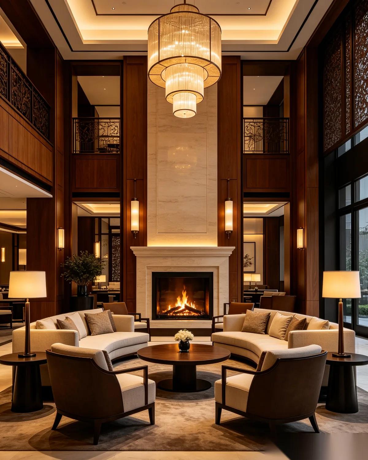 Hospitality hotel custom millwork project