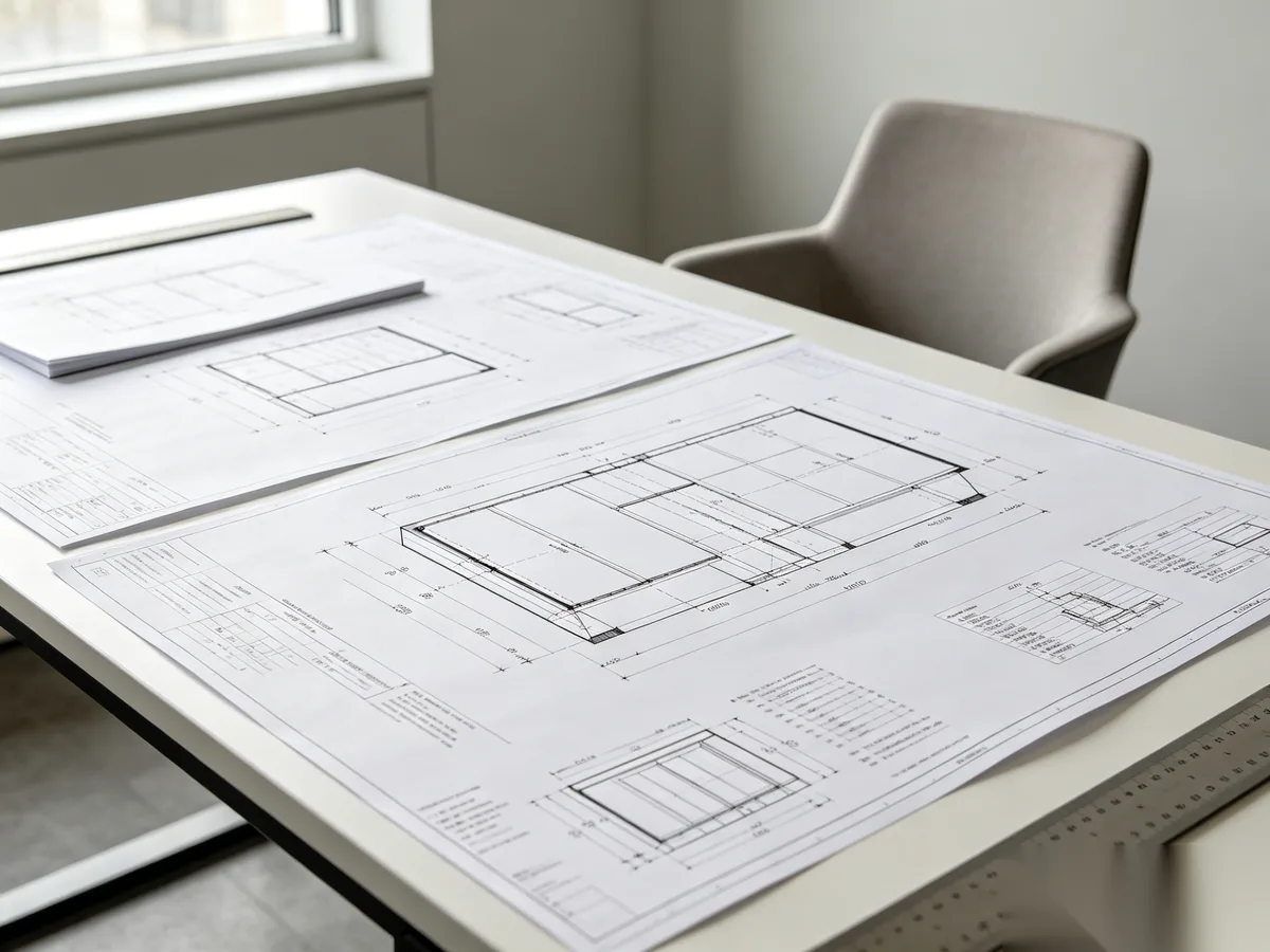 Cabinet technical drawings and dimension standards