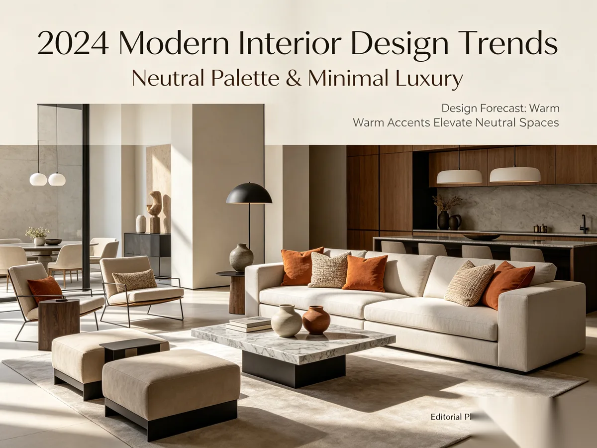 Global interior design trend mood board